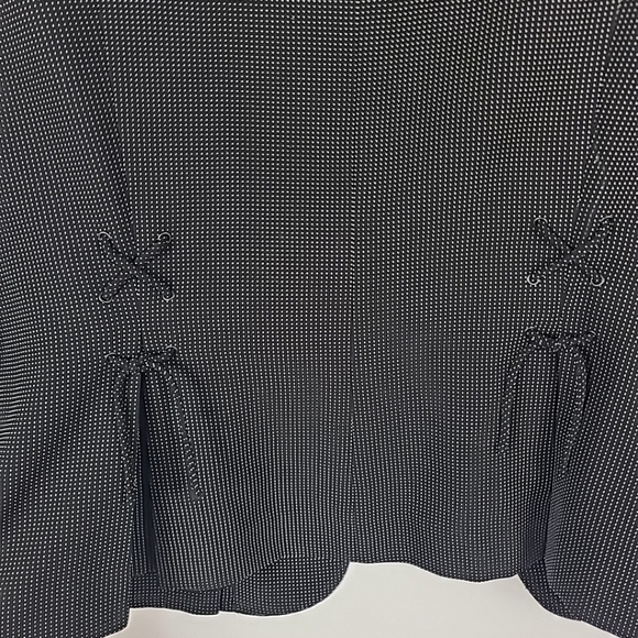 NEW Anne Klein Women's Polka Dot Blazer Black Sz 12 NWT Retail $170 - Picture 9 of 11